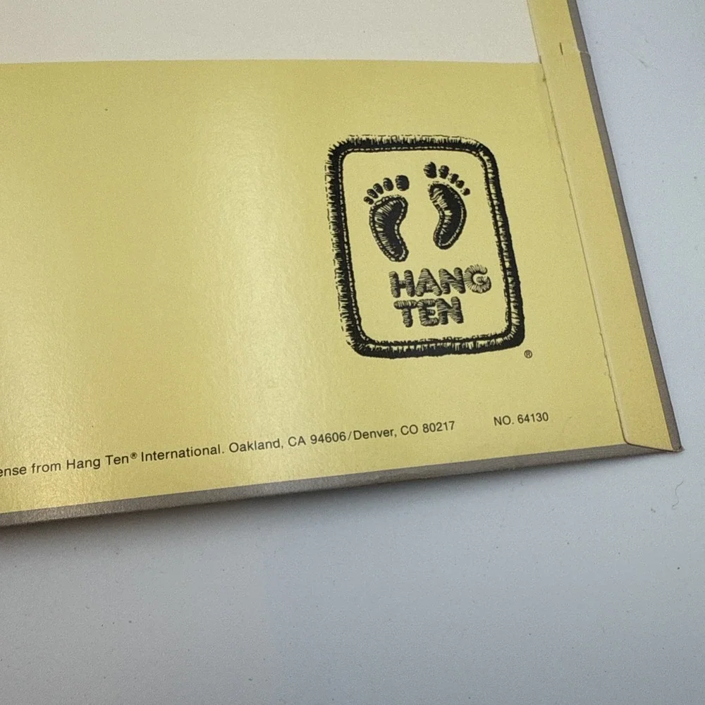 Vintage 1980s Original HANG TEN All‎ Season Portfolio Folder TENNIS #64130